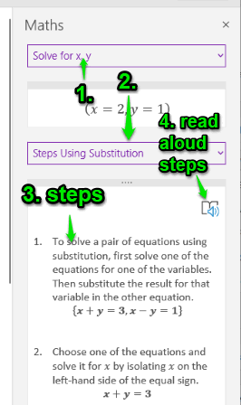 view instructions and read aloud