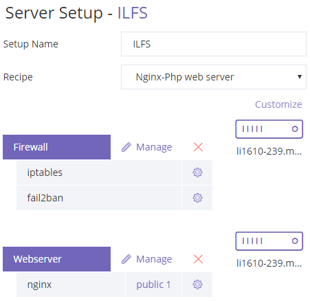 ClusterCS server setup