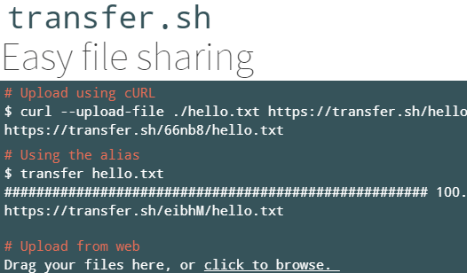 Command Line File Sharing Tool to Share any File from PC, Get Link
