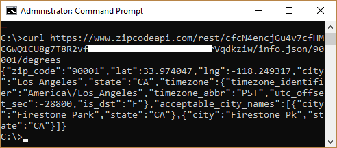 Free API to Convert Zip Codes to Location