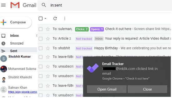 Free Unlimited Email Tracker for Gmail with Links, Clicks Statistic