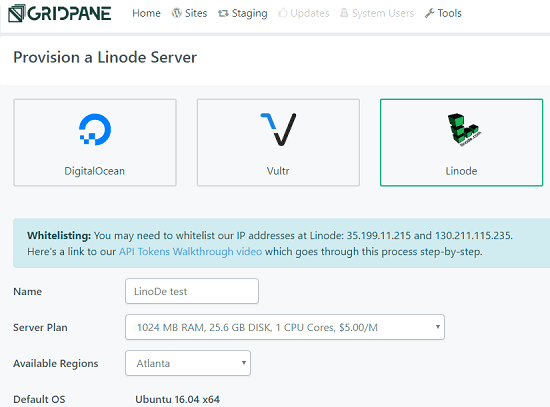 GridPane create server