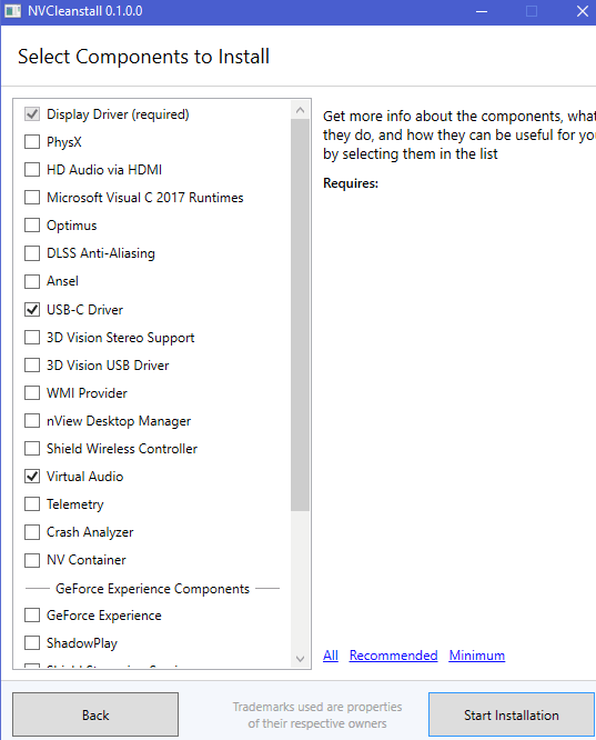 How to Customize NVidia Drivers Installation