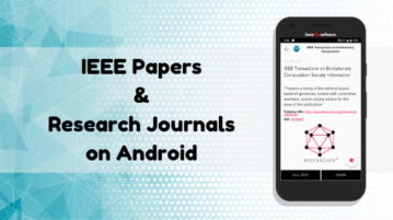 Free Android app to Read IEEE Papers, Journals
