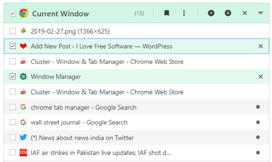 Manage Chrome windows and tabs