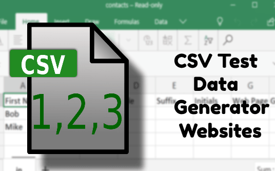 Online CSV Test Data Generator Websites Free