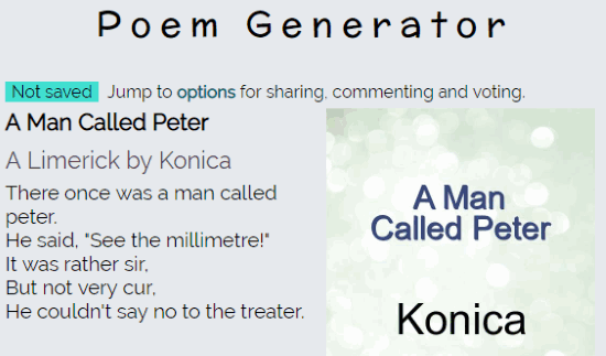 4 Online Limerick Poem Generator Free Websites