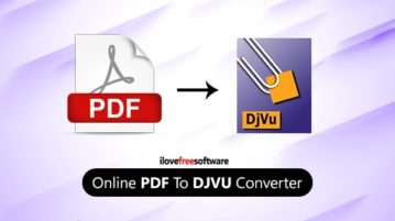 Online PDF to DJVU converter