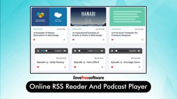 Online RSS reader and Podcast player
