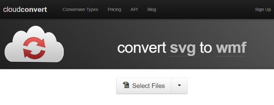 Online SVG to WMF converter