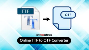 Online TTF to OTF converter