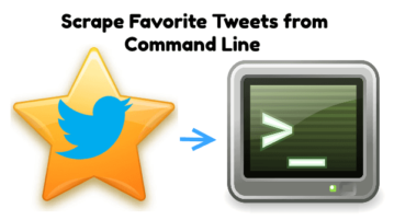 Scrape Favorite Tweets of any Twitter User from Command Line