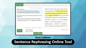 Sentence Rephrasing Online Tool