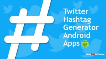 Twitter hashtag generator Android apps