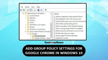add group policy settings for chrome in windows 10