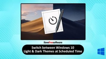 automatically switch between light and dark themes in windows 10