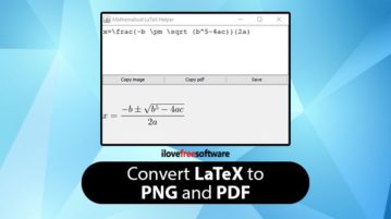 convert latex to image and pdf