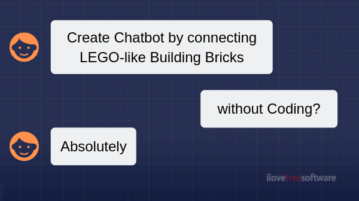 Create Chatbot without Coding by Joining LEGO-Like Building Blocks