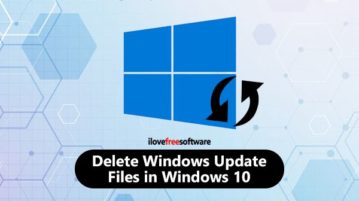 delete update files in windows 10