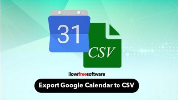 export google calendar as csv