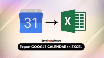 export google calendar to excel