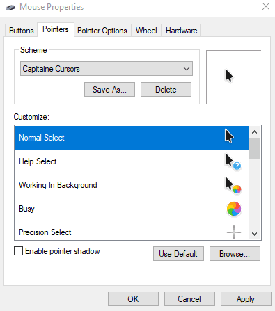 mac mouse cursors