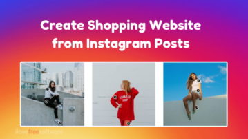 Create Shopping Website from Instagram Posts, with Shopping Links