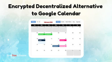 Free Open Source Alternative to Google Calendar with Encryption