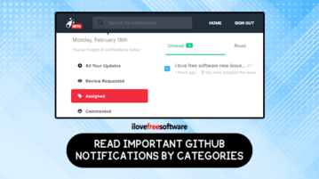 read important github notifications by categories