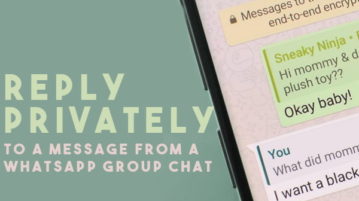 How To Reply Privately to WhatsApp Group Chat?