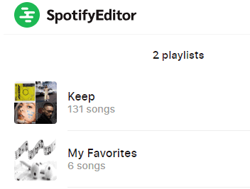 select a spotify playlist