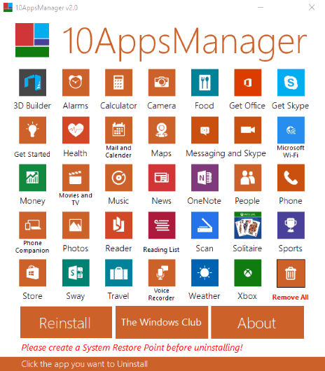 10AppsManager- interface