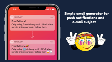 AI Based Emoji Generator for Push Notifications, Email Subject