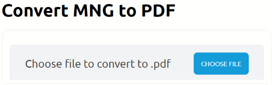 Convert MNG to PDF files online