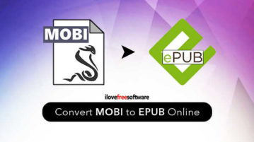 Convert MOBI to EPUB online