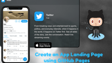 Create an App Landing Page using GitHub Pages