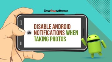 Disable Android notifications when taking photos