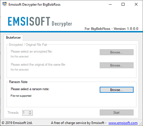 Emsisoft interface and in action