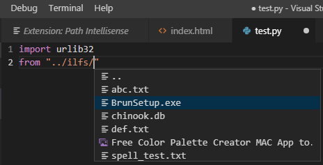 Free VS Code Plugin to Auto Complete Filenames, Paths in Source Code