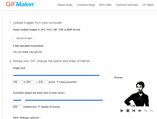 GIFMaker.org interface