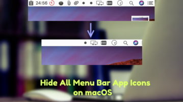 Hide All Menu Bar App Icons on macOS