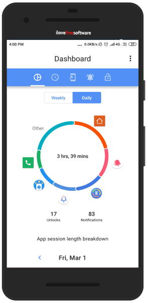 Notification counter Android app