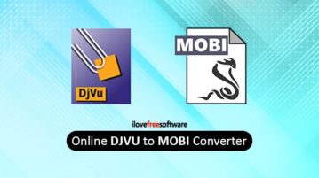 Online DJVU to MOBI file converter