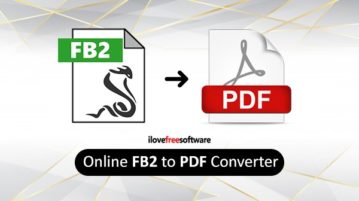 Online FB2 to PDF converter