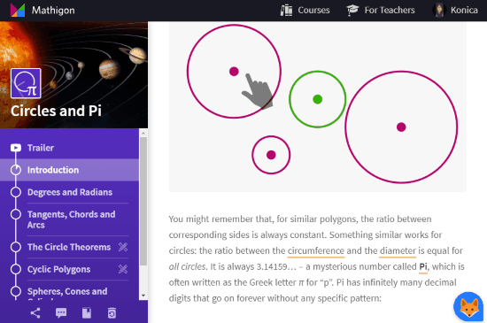 Online Math lessons with illustrations