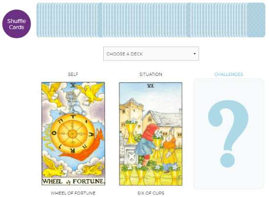 Online Tarot card game