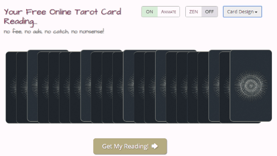 Online Tarot card game