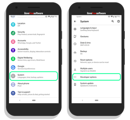 inbuilt screen recorder in android q