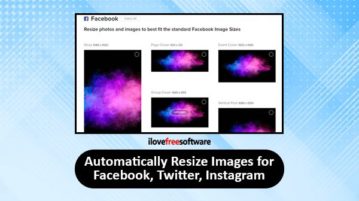 automatically resize images for facebook, twitter and other platforms