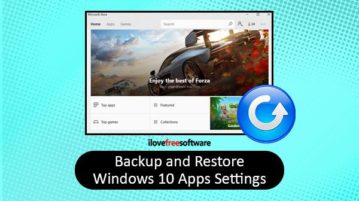 backup and restore windows 10 apps settings